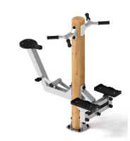 Уличные тренажеры + Тренажер степ+вело (лиственница) СТ 018-Л.И3