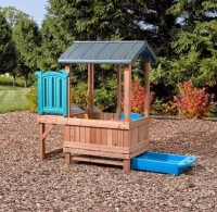 Детские спортивные комплексы для дачи + Детский игровой домик «Приключение»