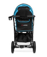 Кресла-коляски + Кресло-коляска для инвалидов Армед Эвита нео (Черно-голубой, Пневматические шины) 