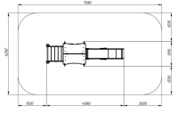 Детские уличные комплексы + Лукоморье - ДИК 2.25.01-01.С - Игровой комплекс H=1200