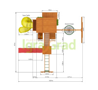 Детские уличные комплексы + Детская площадка IgraGrad Клубный домик Макси с трубой