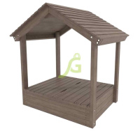 Песочницы + Детская деревянная песочница IgraGrad с крышкой и крышей