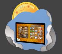 Навесные мультимедийные комплексы + Мультимедийный развивающий комплекс «AVKompleks Multi 23» в форме говорящего облачка