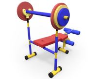 Детские тренажеры + Скамья под штангу детская DFC VT-06