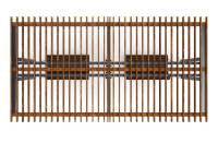 Перголы + Пергола тент с качелями (прямая) - МФ 78.04.02-01.И1 /без поликарбоната/