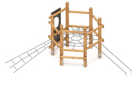 Детские уличные комплексы + Спортивная серия (лиственница) СК 2.08.07-Л.И1