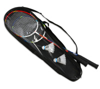 Бадминтон + KRAFLA COMFORT200 Набор для бадминтона: ракетка (2 шт), волан (2 шт),