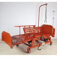 Кровати функциональные + Кровать электрическая Med-Mos DB-11А (МЕ-5228Н-00) с боковым переворачиванием, туалетным устройством и функцией «кардиокресло»