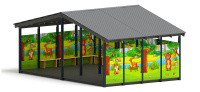 Теневые навесы, беседки + Теневой навес (Полянка) - МФ 70.6.4-07