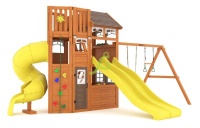 Детские уличные комплексы + Детская площадка IgraGrad Клубный домик 4 Luxe с двумя горками