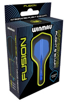 Аксессуары для игры в дартс + Литые оперения с хвостовиками Winmau Fusion Short Azure Blue (синие)