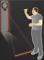 Аксессуары для игры в дартс + Лазерный рубеж броска Winmau Laser Oche