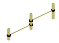 Уличные турники и брусья (Воркаут) + Воркаут Турники малые ОВ 01-006 (89)