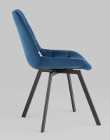 Стулья для кухни + Стул вращающийся Флекс велюр синий