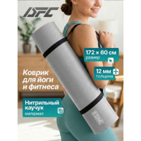 Фитнес + Гимнастический коврик DFC EDX повышенной плотности / 172 х 60 см / 12 мм EBE-YFM-GREY-Master