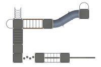 Детские уличные комплексы + Спортивная серия (Граффити) СК 2.01.24-01