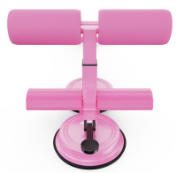 Ролики, упоры для отжиманий + Тренажёр для пресса DFC SQ-AB002P, розовый