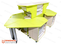 Детские шкафчики и стеллажи + Модульный стеллаж «Робот-Робик №2»