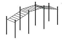 Уличные турники и брусья (Воркаут) + Воркаут ЛОВ 89 ВТ 101.22-01