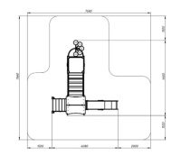 Детские уличные комплексы + Лукоморье - ДИК 2.25.10-01.С - Игровой комплекс H=1200