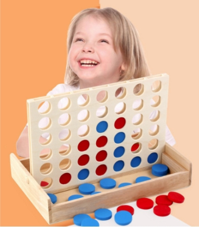 Настольные игры + 4 в ряд Монтессори
