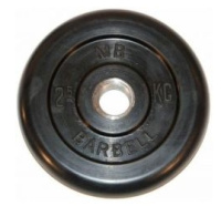 Диски с посадочным диаметром 26 мм + Диск обрезиненный BARBELL MB (металлическая втулка) диаметр 26 мм