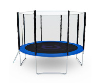 Батуты + Батут с сеткой DFC PELPO 12ft с лестницей, BLUE