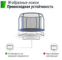 Батуты + Батут UNIX Line SUPREME BASIC 8 ft (blue)