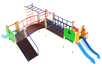 Детские уличные комплексы + Детский игровой комплекс «Карапуз» H=750 ДИК 01-008