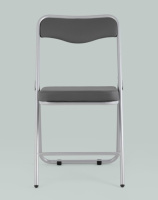 Складные стулья + Складной стул Джонни экокожа серый каркас металлик