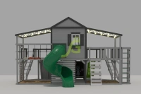 Уличные игровые комплексы для детей + Детская площадка IgraGrad Домик D1 мод.2