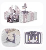 Детские манежи + Манеж UNIX Kids SUPREME Space с качелями