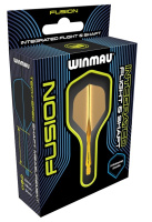 Аксессуары для игры в дартс + Литые оперения с хвостовиками Winmau Fusion Intermediate Fluoro Orange (оранжевые)