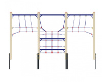 Детские уличные комплексы + Лаз-сетка на столбах большая СК 06-004