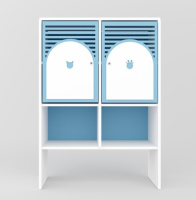 Детские шкафчики и стеллажи + Стеллаж детский «Город цветов» 6-секционный