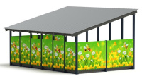 Теневые навесы, беседки + Теневой навес (Пчёлка) - МФ 71.6.4-05