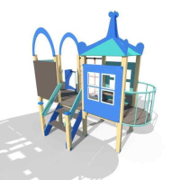 Детские уличные комплексы + Игровой комплекс серии Лагуна Н-750 ДИО 07030