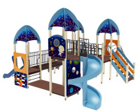 Детские уличные комплексы + Детский игровой комплекс «Космопорт» H=750, 1200, 2000 ДИК 31-1402 (Космос)