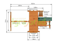 Детские уличные комплексы + Детская площадка IgraGrad Крепость Фани Deluxe