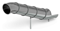 Детские горки для улицы + Горка тоннельная прямая 2000 нержавеющая сталь SNSР 2000.764