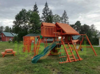 Детские уличные комплексы + Детская площадка IgraGrad Крепость Фани Deluxe