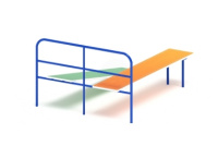 Детские уличные комплексы + Скамья для пресса двойная - СО 2.40.04