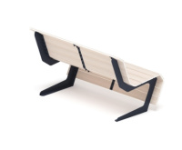 Скамейки + Скамья - МФ 42.02.02-01 (Беленый дуб) Д:1500 (под анкера)