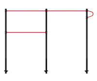 Уличные турники и брусья (Воркаут) + ОК 02-019 Кроссфит рукоход двойной