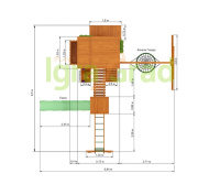 Детские уличные комплексы + Детская площадка IgraGrad Клубный домик Макси