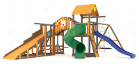 Детские уличные комплексы + Всесезонная площадка IgraGrad С Мостик 1 с трубой SF1