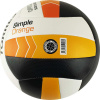 Волейбольные мячи + Мяч волейбольный TORRES Simple Orange арт.V32125, р.5, синт.кожа (ТПУ), маш. сшивка, бут.кам, бел-чер-оранж