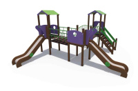 Детские уличные комплексы + Детский игровой комплекс серии Браун Наш дворик Н-1200 ДИО 04061