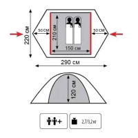  Палатки универсальные + Tramp Lite Палатка Tourist 2 (зеленый)