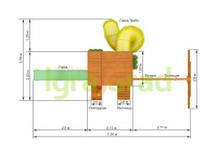 Детские уличные комплексы + Детская площадка IgraGrad Клубный домик 2 с трубой